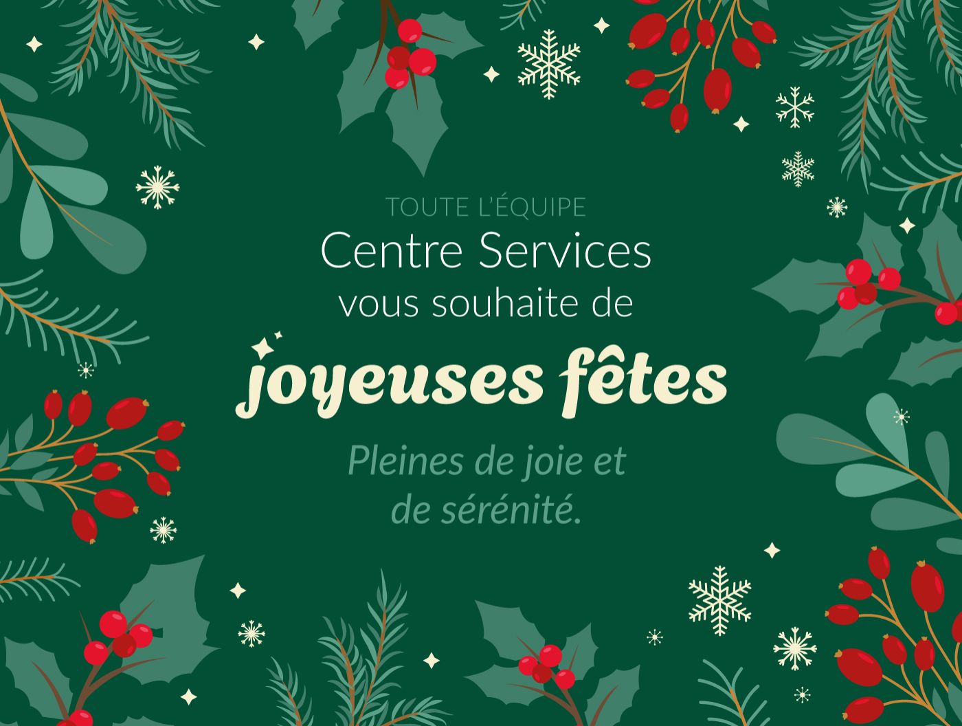 Photo de la dernière actualité - 🎄 Vivez vos fêtes de fin d’année autrement avec Centre Services