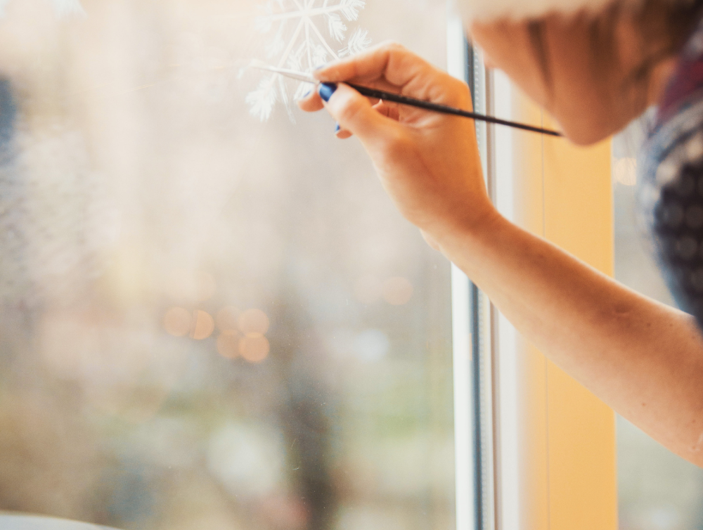 Photo de la dernière actualité - Décorer ET nettoyer les vitres avec le Blanc de Meudon