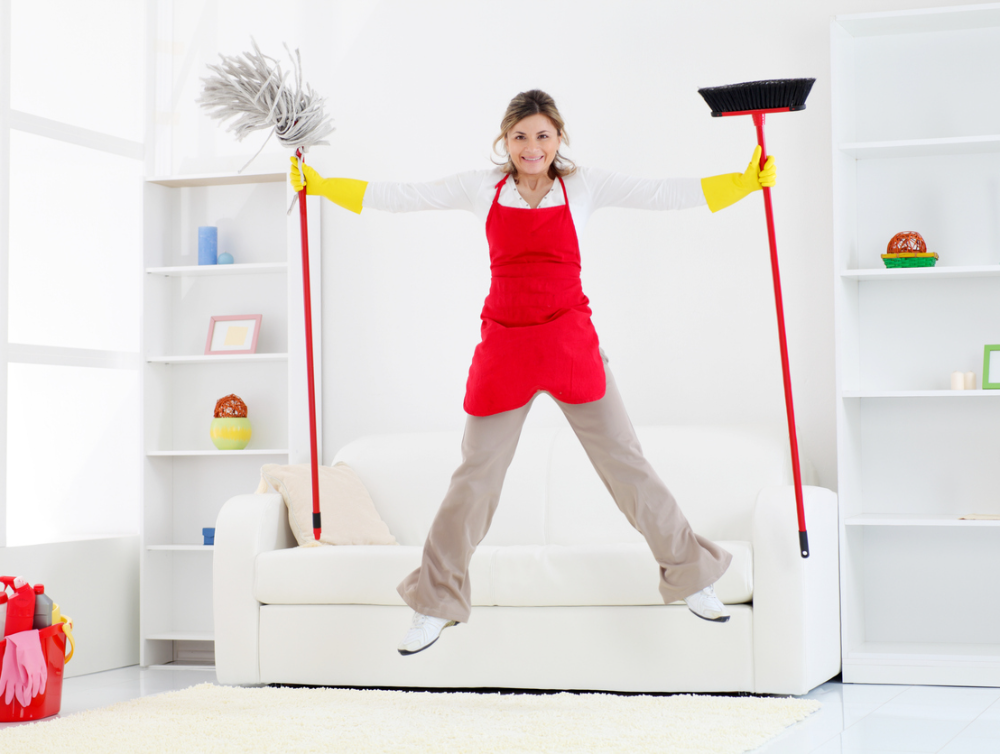 Photo de la dernière actualité - Testez le ménage sportif pour brûler des calories en nettoyant chez soi