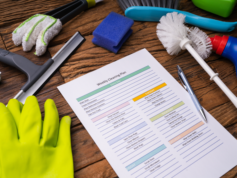 Actualité : Résolutions: créer un planning ménage efficace pour tenir sur la durer