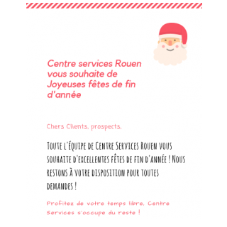Image de l'actualité Centre Services Rouen vous souhaite de Joyeuses Fêtes !