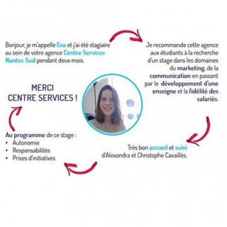 Fin du stage commercial d'Eva