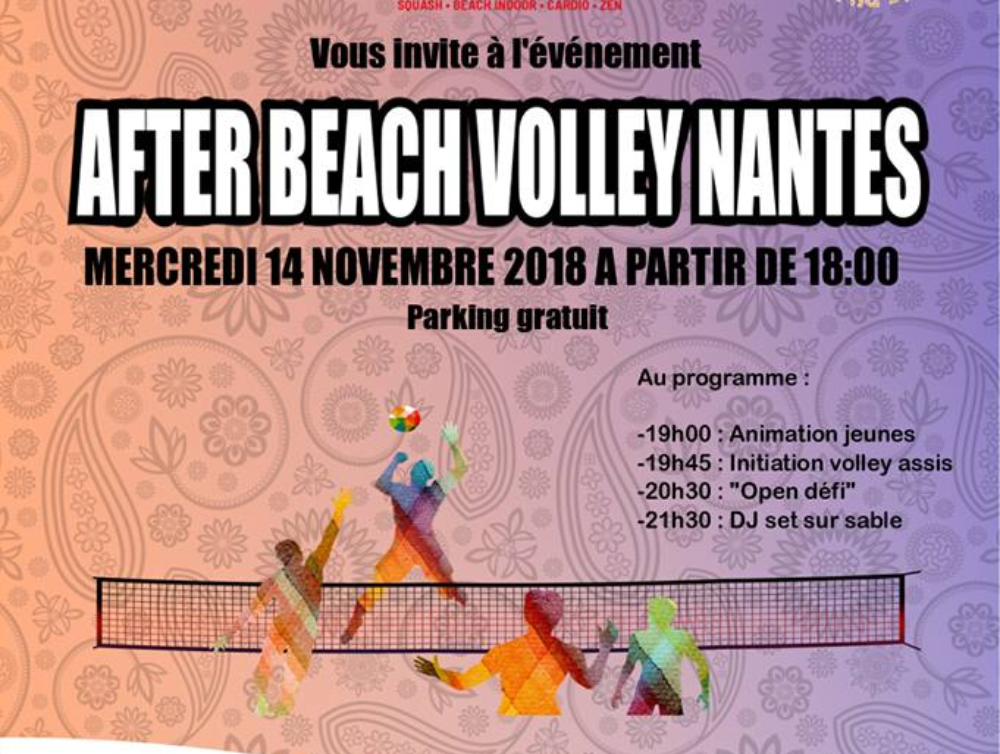 Sponsoring soirée after beach volley