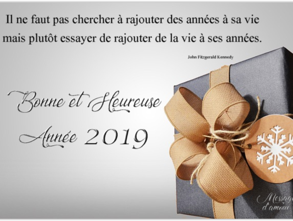 Merveilleuse Année 2019 !