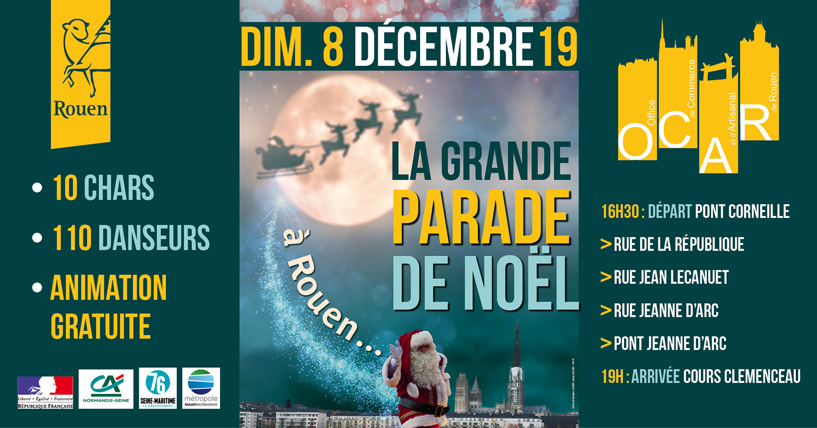 Parade de Noël 2019 à Rouen