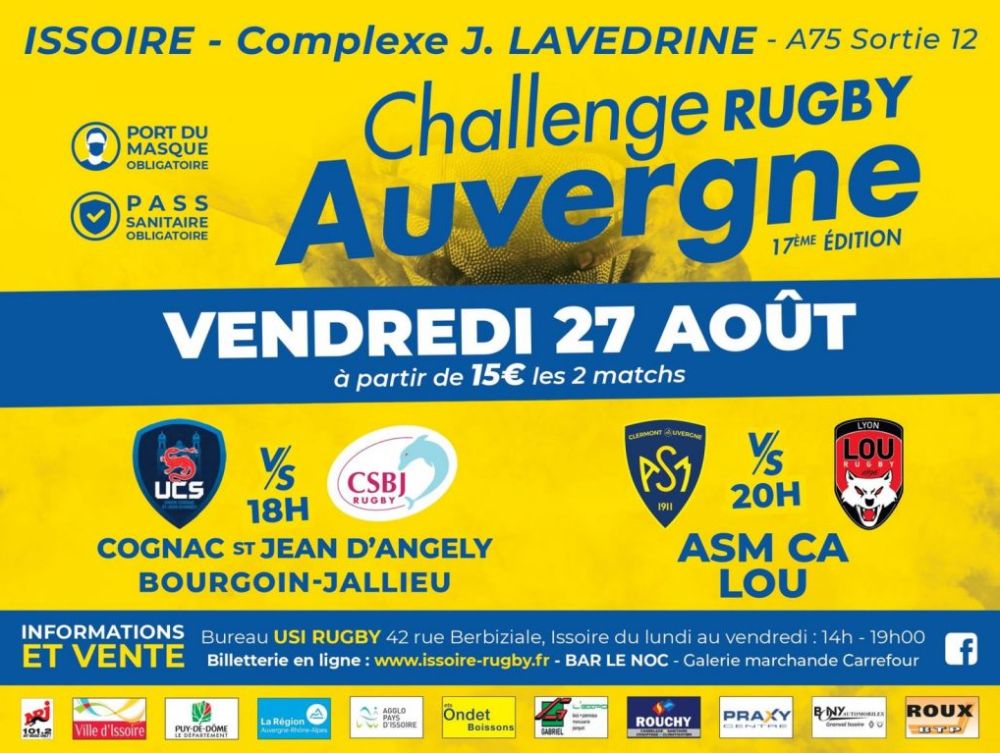 Image de l'actualité Le rugby en fête au Challenge Auvergne à Issoire !