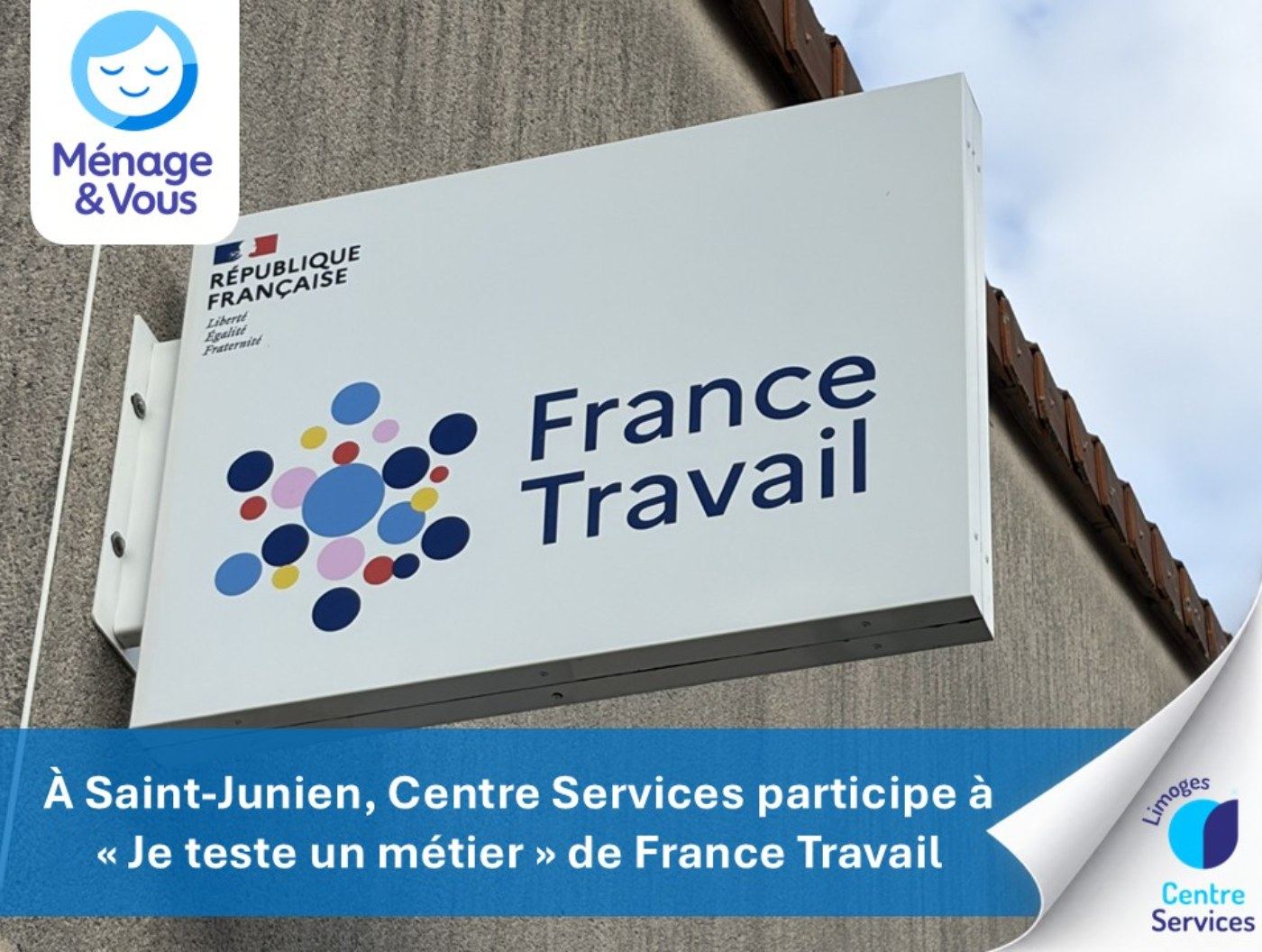 Saint-Junien : Centre Services Limoges à la journée Je teste un métier