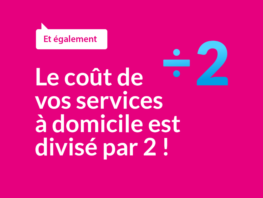 Le coût de vos services à domicile à Angoulême divisé par 2 avec l