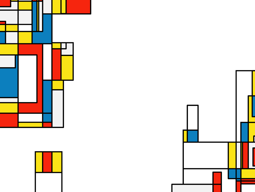 Fond de modèle géométrique de style Mondrian