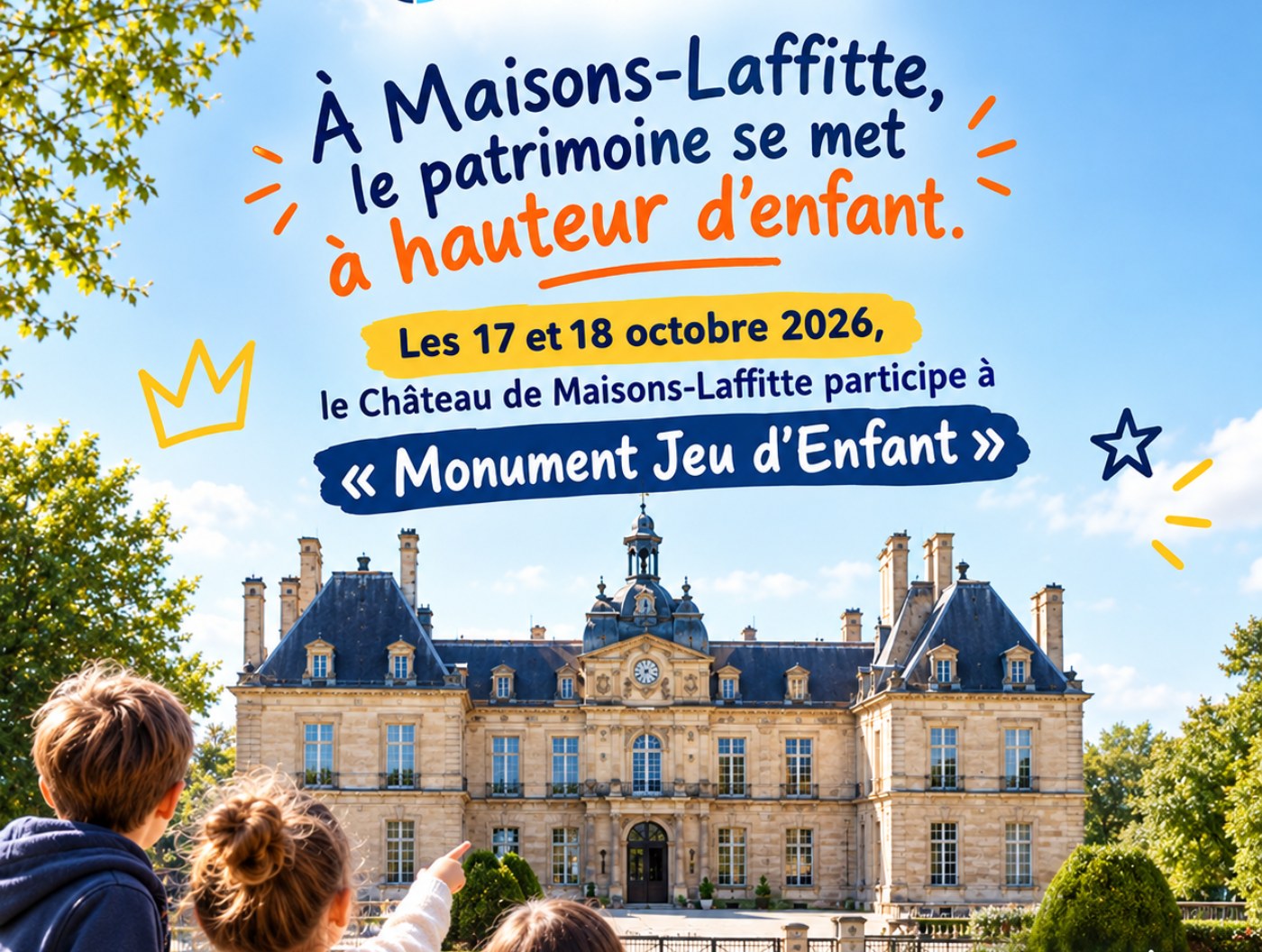 Monument Jeu d'Enfant au Château de Maisons-Laffitte : deux ateliers pour les familles