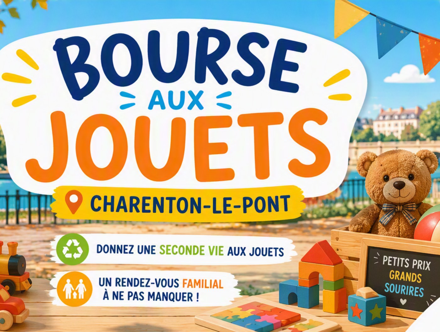 Bourse aux jouets à Charenton-le-Pont : rendez-vous au parc de Conflans