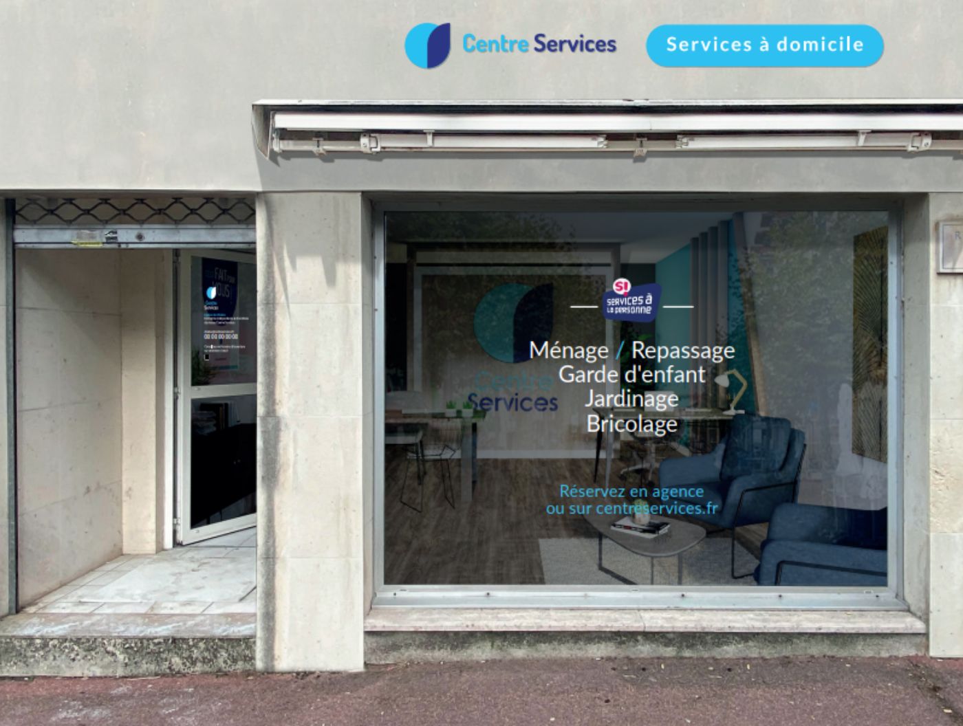 Devanture de l'agence