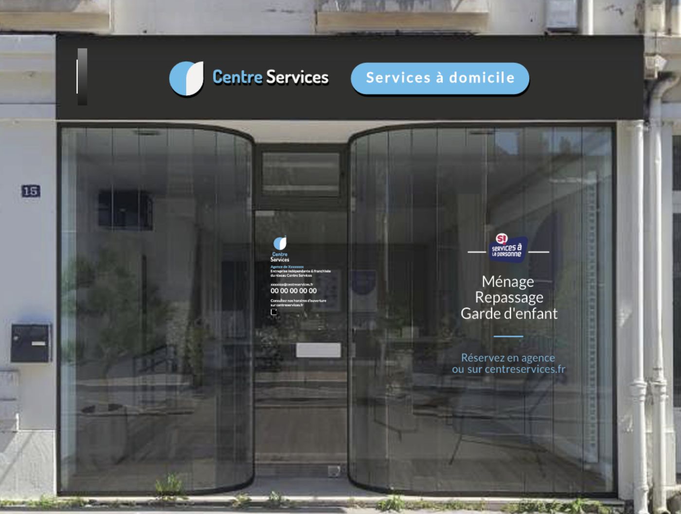 Devanture de l'agence