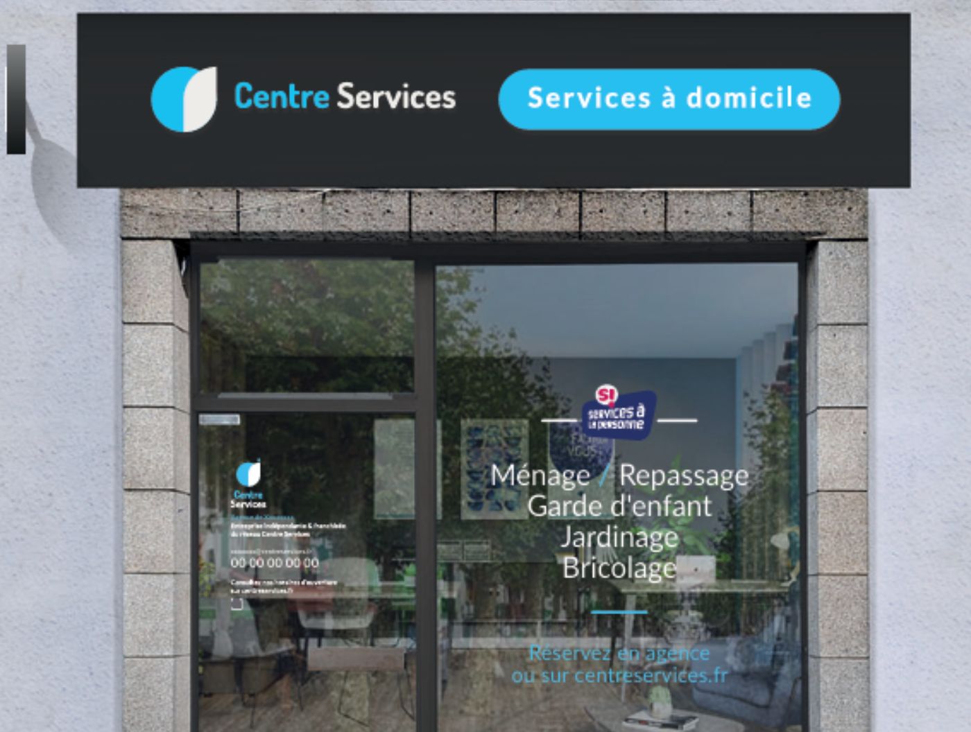 Devanture de l'agence