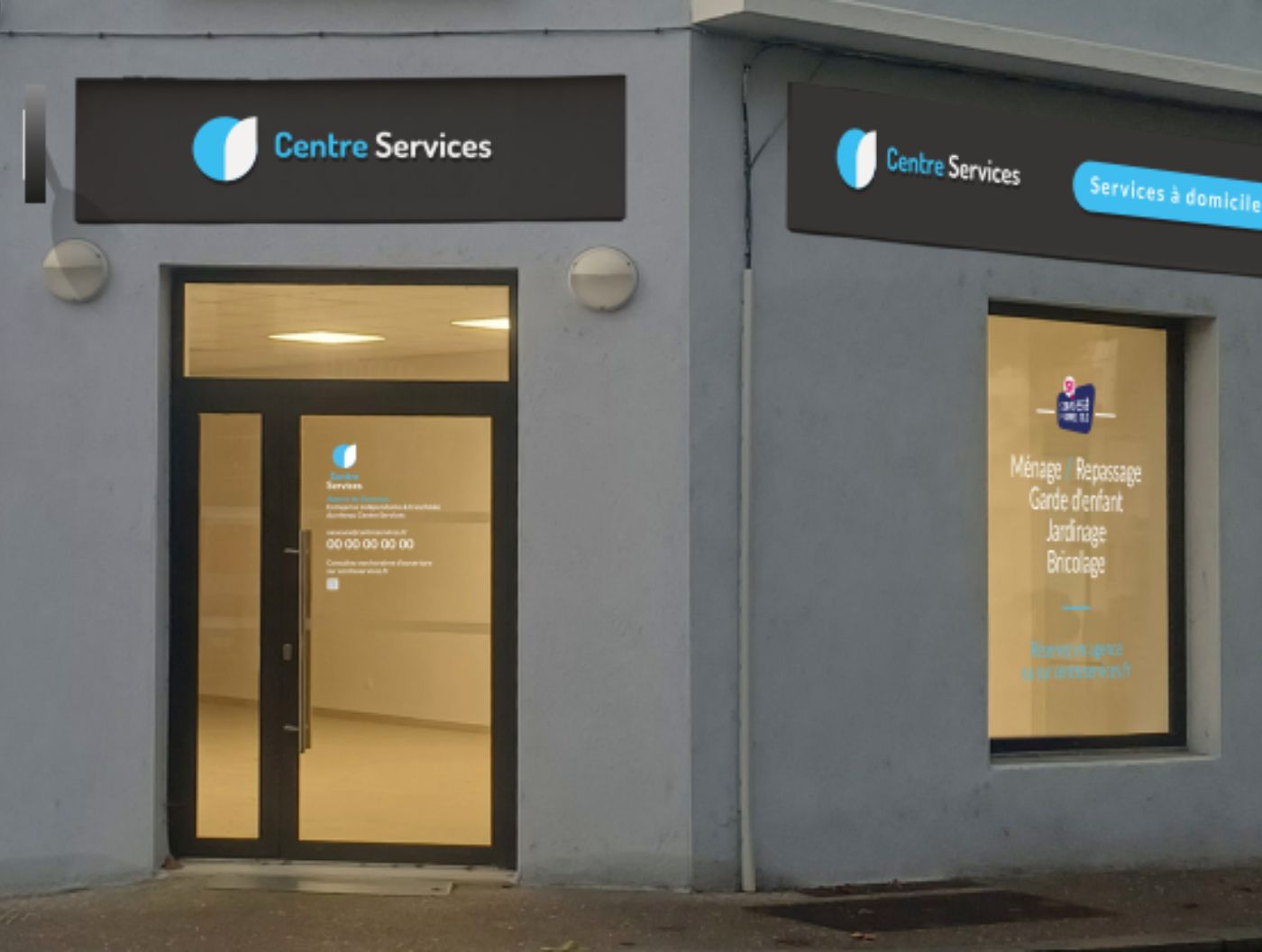 Devanture de l'agence