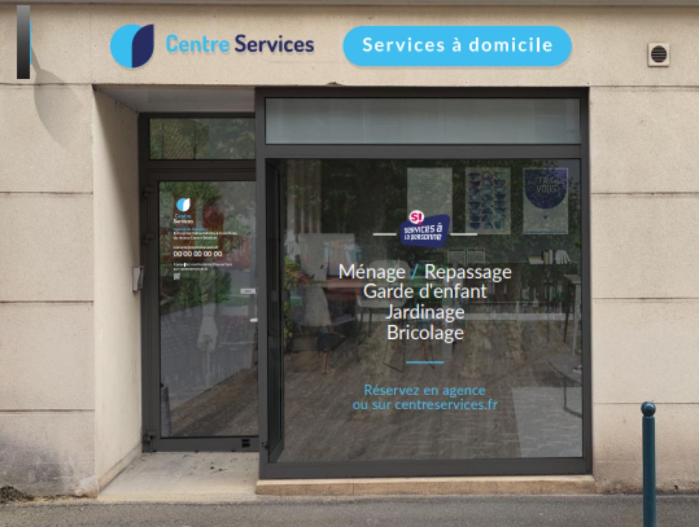 Devanture de l'agence