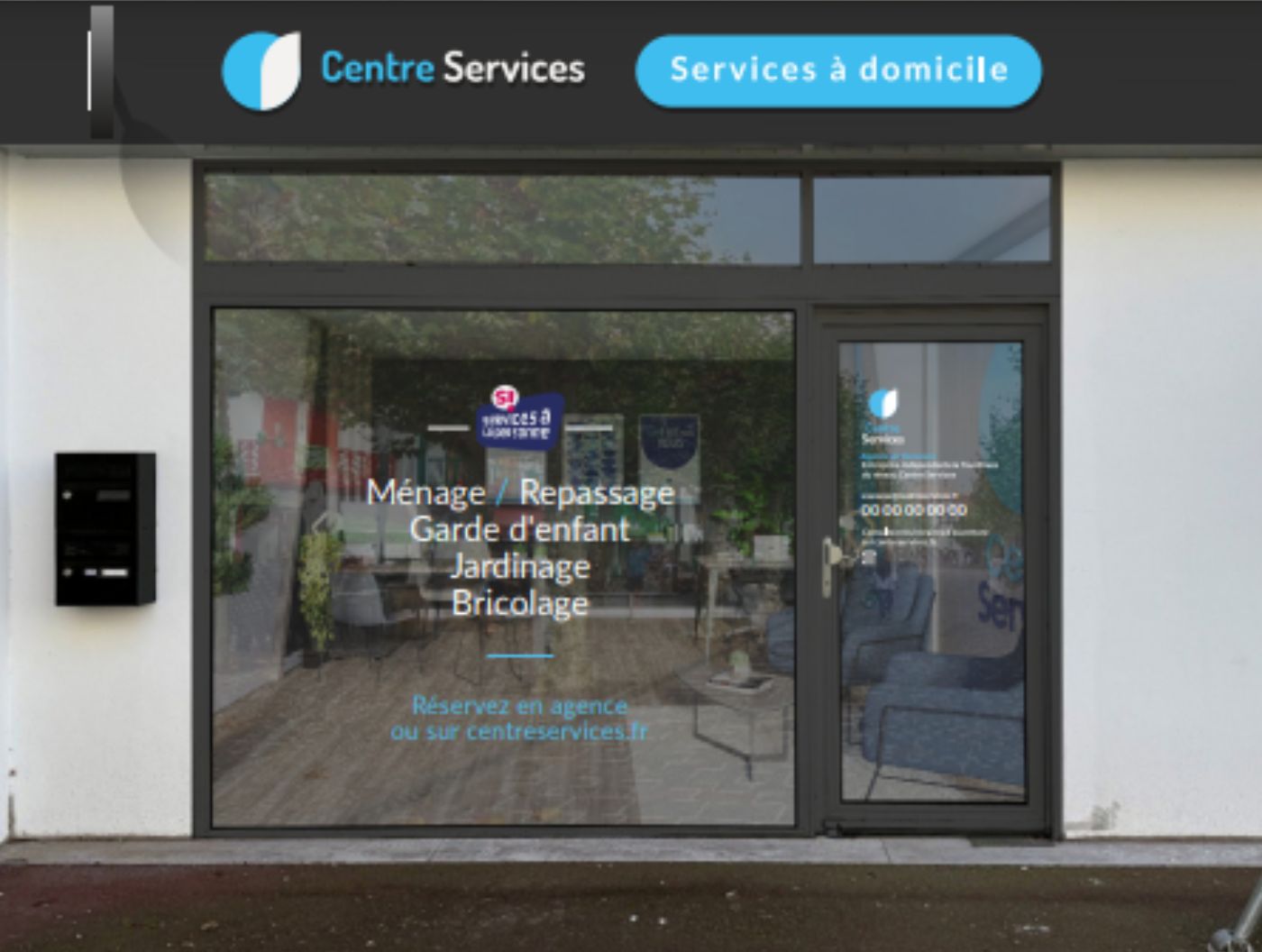 Devanture de l'agence