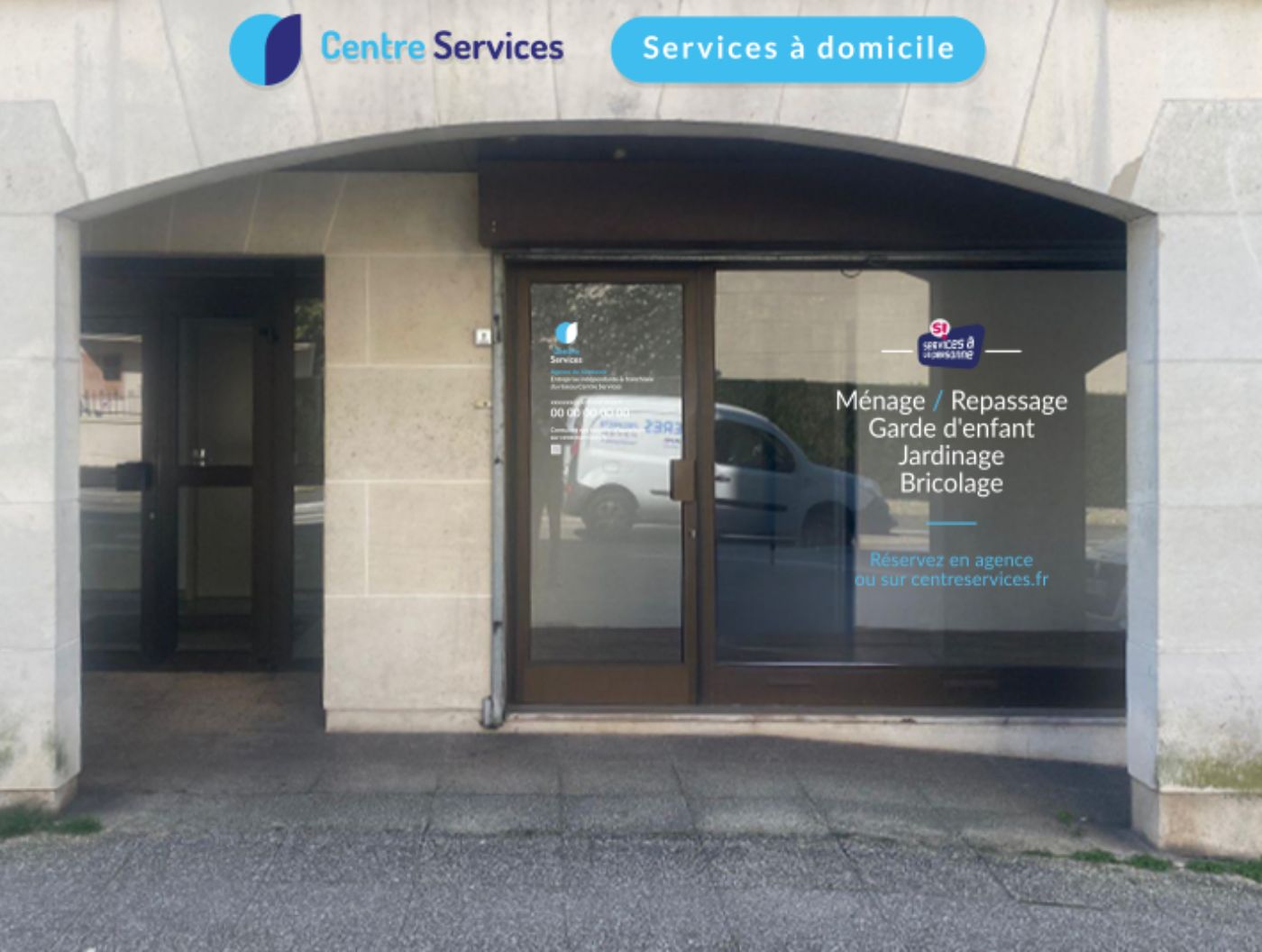 Devanture de l'agence