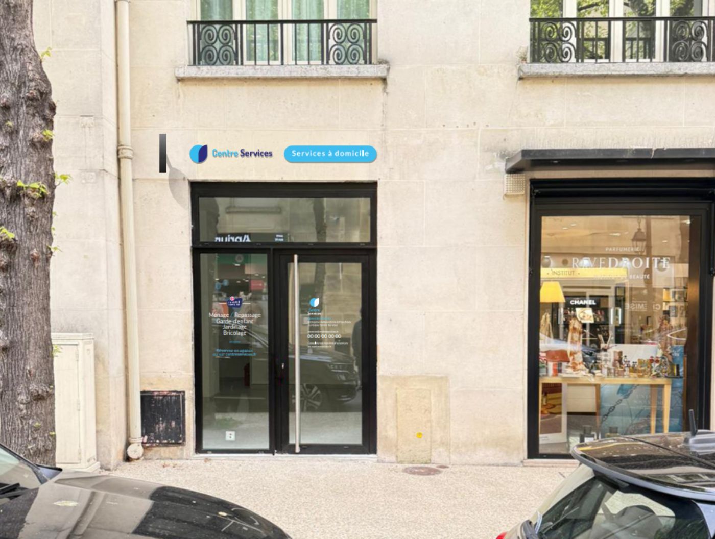 Devanture de l'agence