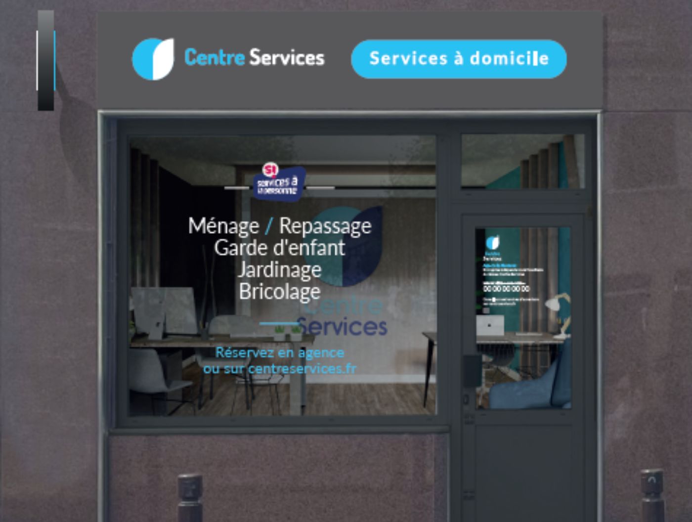 Devanture de l'agence
