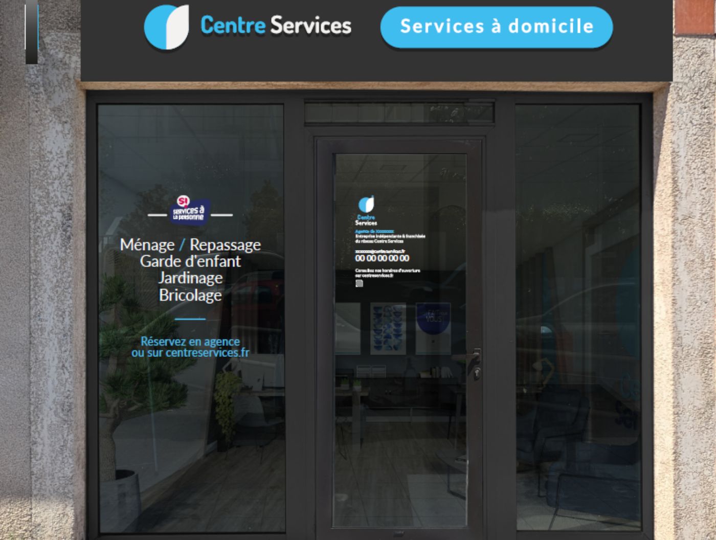 Devanture de l'agence